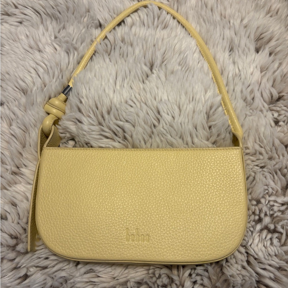 Behno Yellow Textured Shoulder Bag